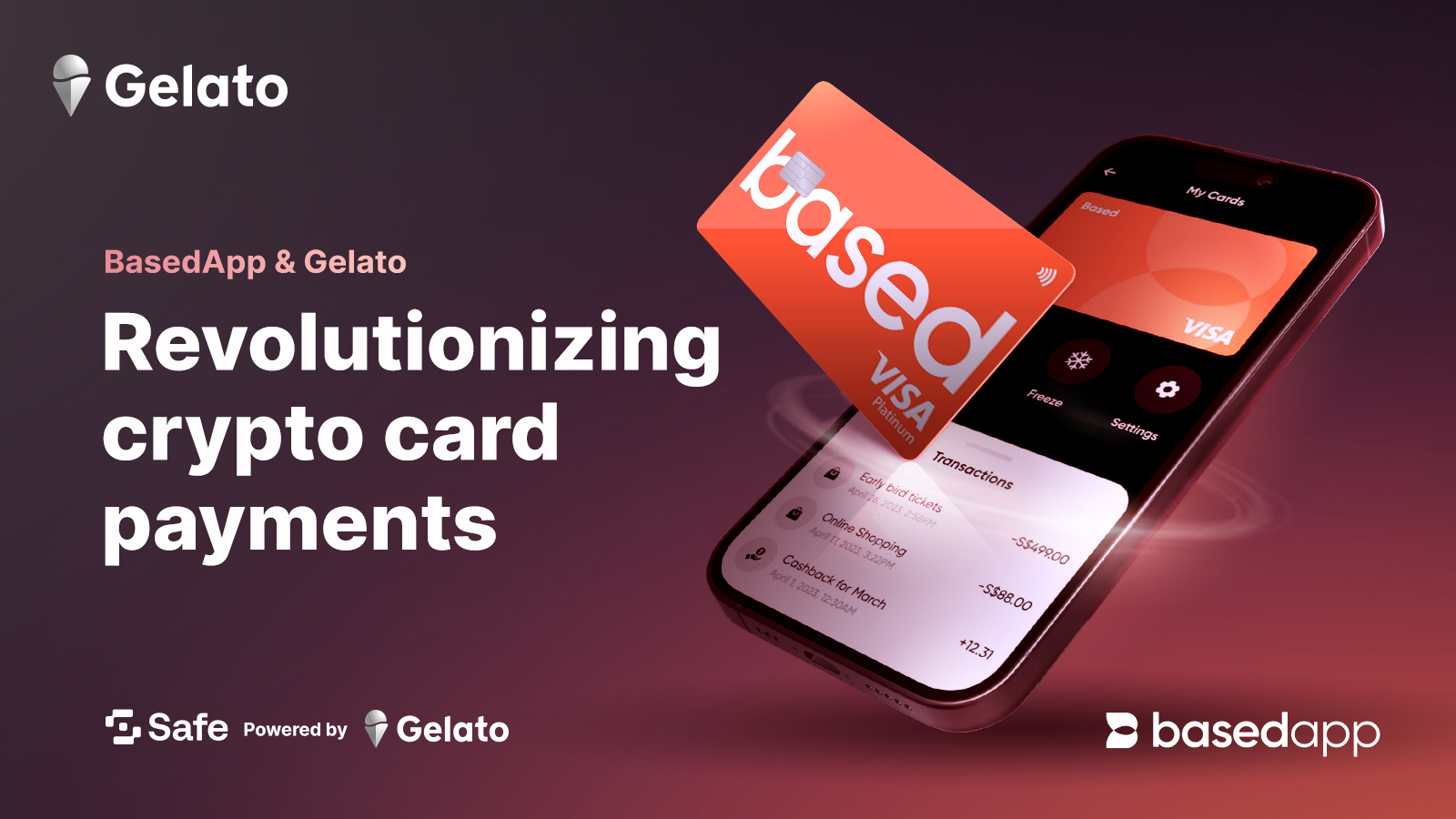 BasedApp x Gelato Relay: Revolutionizing Crypto Card Payments