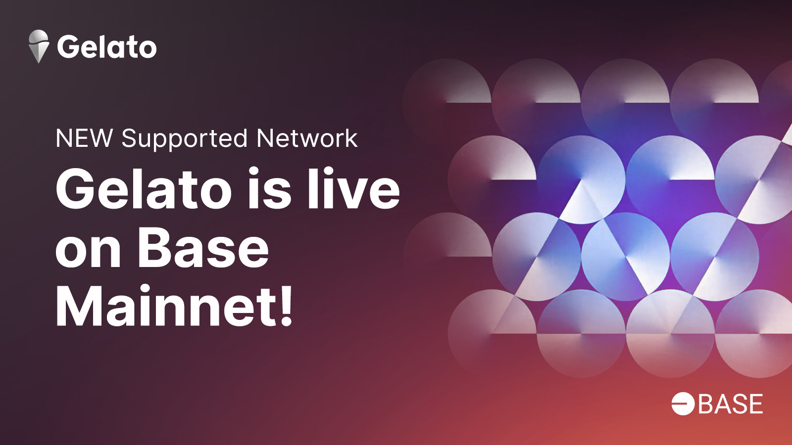 Gelato is Now Live on the Base Mainnet!